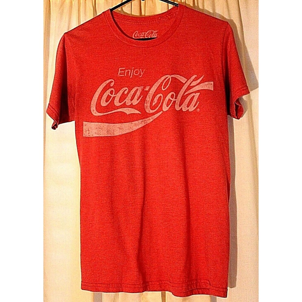 VINTAGE Red Enjoy Coca Cola T-Shirt Size S Genuine Coke Merchandise